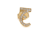 One Letter Stud - Single Piece Rose Gold - HIBA JABER