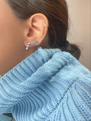 One Letter Stud - Single Piece Rose Gold - HIBA JABER