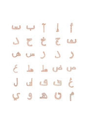 One Letter with a Solitaire Necklace - HIBA JABER