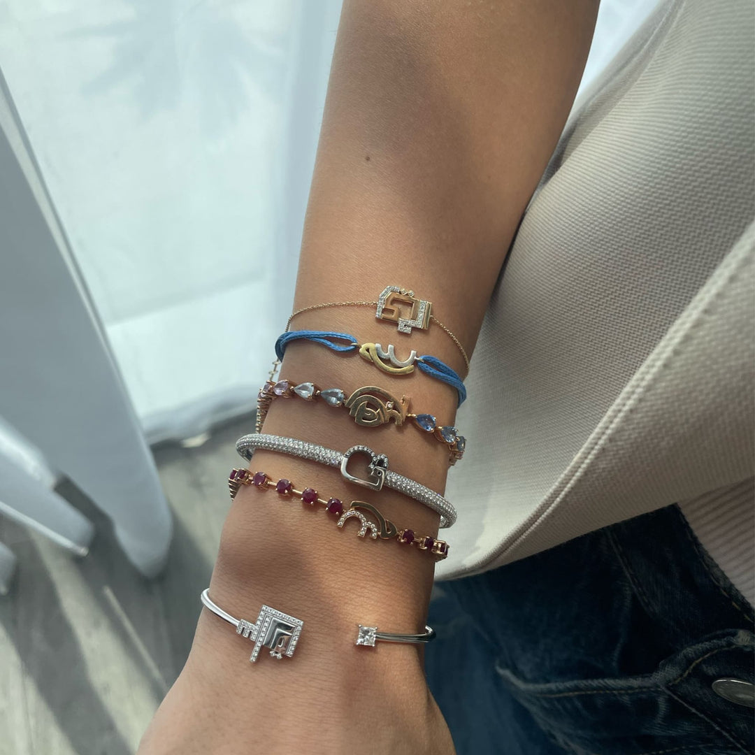 Open Bangle Name - Sara - HIBA JABER