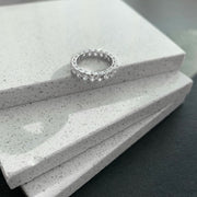 Oval Diamond Eternity Ring - HIBA JABER