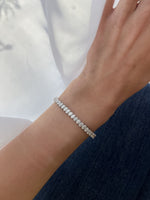 Load image into Gallery viewer, Oval Diamond Tennis Bracelet 0.19 Each - HIBA JABER