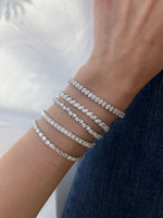 Load image into Gallery viewer, Oval Diamond Tennis Bracelet 0.19 Each - HIBA JABER