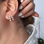 تحميل الصورة في عارض المعرض, Oval Vertical Diamond Earring - HIBA JABER
