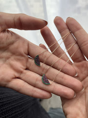 Palestine Watermelon Necklace - HIBA JABER