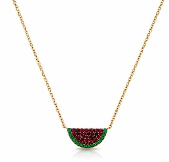 Palestine Watermelon Necklace - HIBA JABER