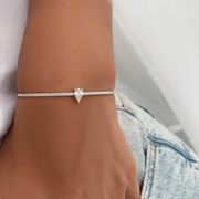 Pear Diamond Bangle - HIBA JABER