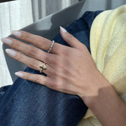 Pear Diamond Eternity Band - HIBA JABER