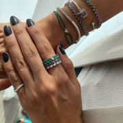Pear Diamond Eternity Band - HIBA JABER