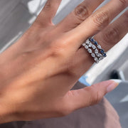 Pear Diamond Eternity Band - HIBA JABER