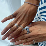 Load image into Gallery viewer, Pear Diamond Eternity Band - HIBA JABER