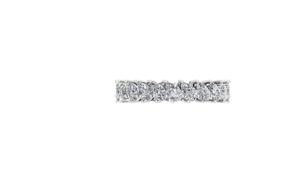 Pear Diamond Eternity Ring - HIBA JABER