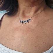 Pear Sapphire Necklace - HIBA JABER