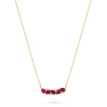 Load image into Gallery viewer, Pear Shaped Red Rubies Necklace - HIBA JABER
