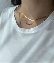 Pear Shaped Red Rubies Necklace - HIBA JABER