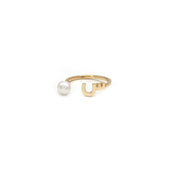 Pearl Drop Ring - Plain - HIBA JABER