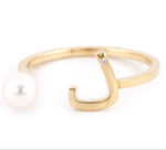 Load image into Gallery viewer, Pearl Drop Ring - Plain - HIBA JABER