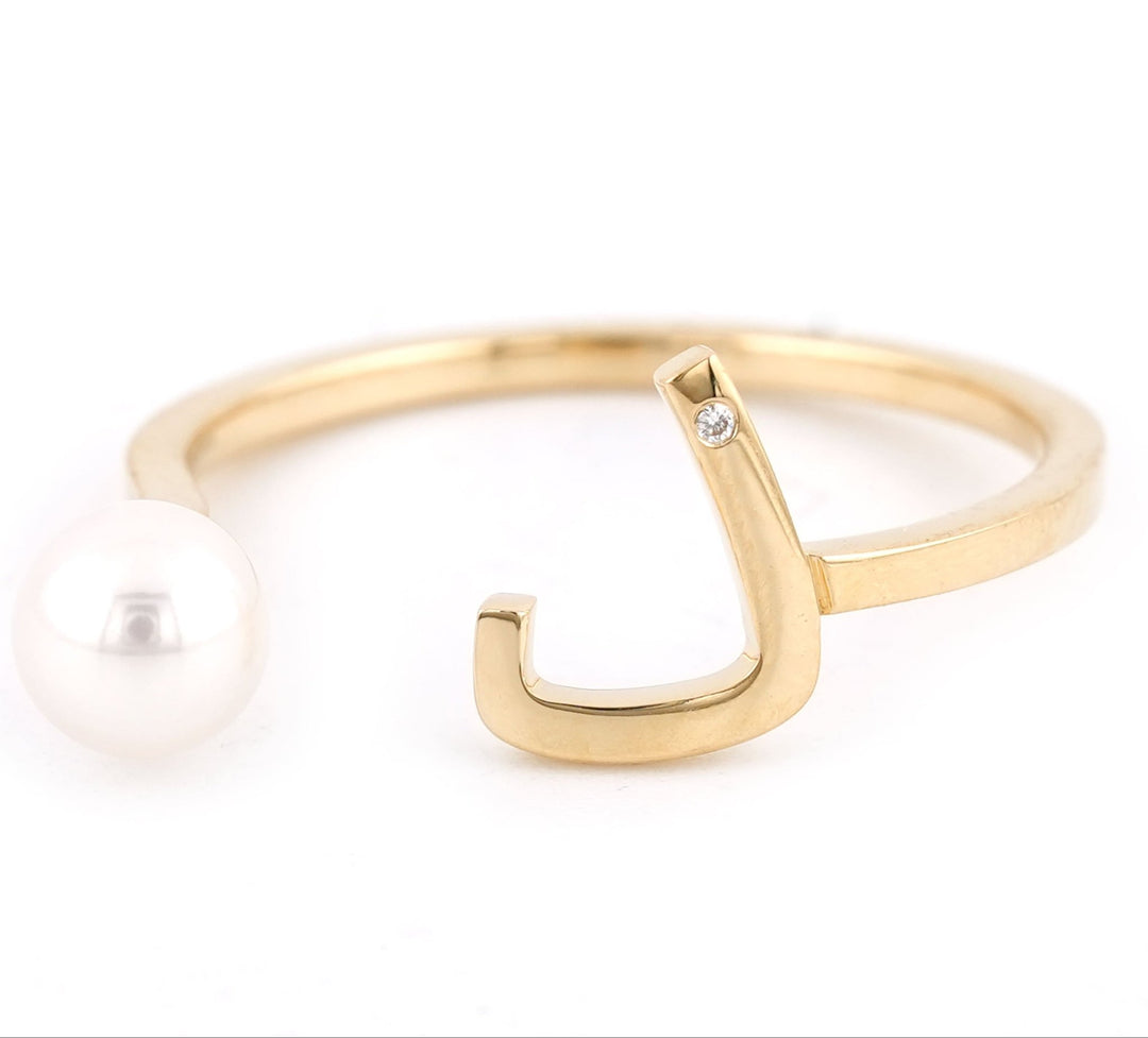 Pearl Drop Ring - Plain - HIBA JABER