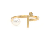 Pearl Drop Ring - Plain - HIBA JABER