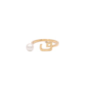 Pearl Drop Ring - Plain - HIBA JABER