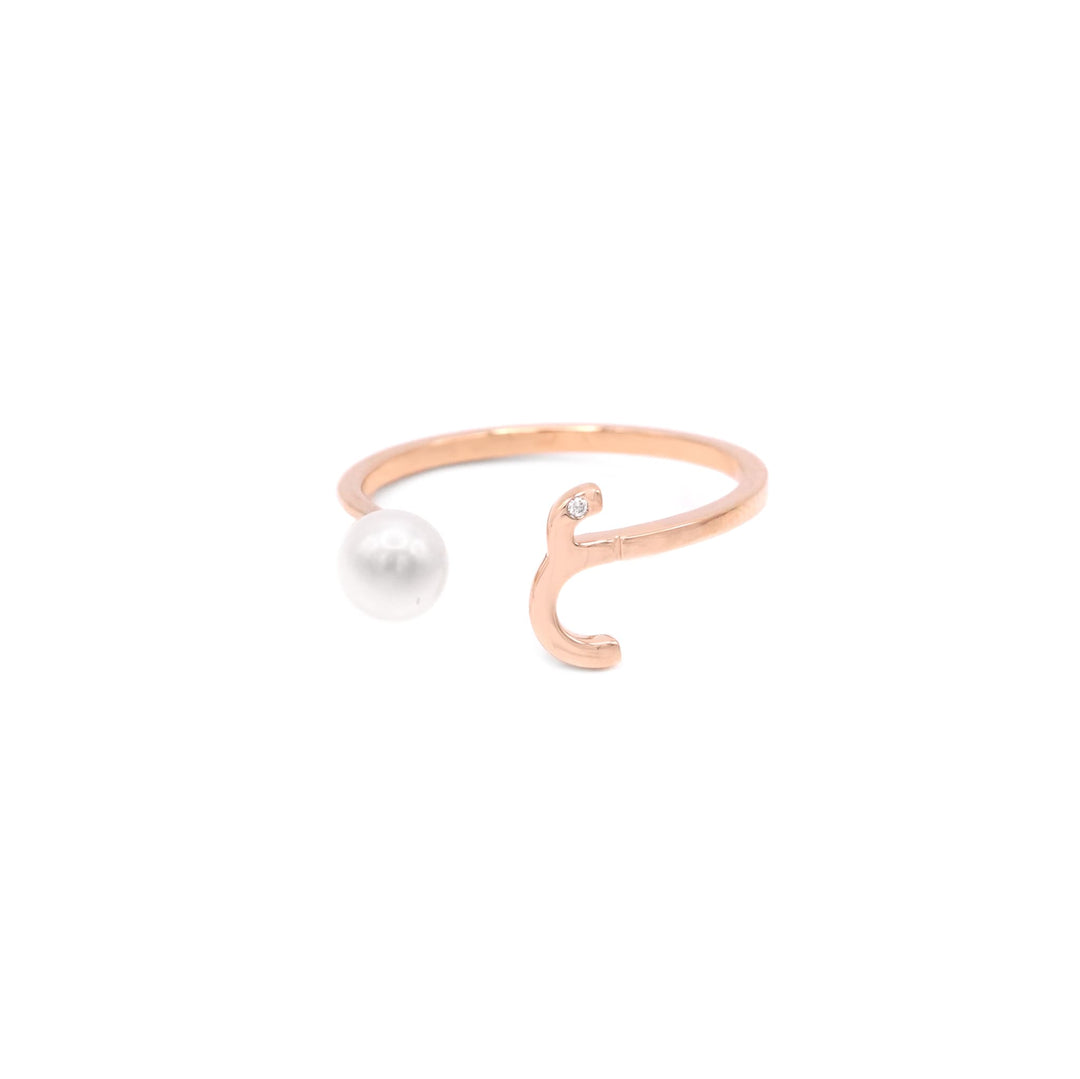 Pearl Drop Ring - Plain - HIBA JABER