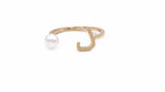عرض الصورة في المعرض، Pearl Drop Ring - Plain - HIBA JABER