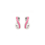 تحميل الصورة في عارض المعرض, Pink Enamel Mini Infinity Hoops - HIBA JABER
