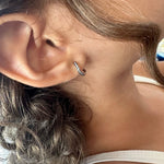 تحميل الصورة في عارض المعرض, Pink Enamel Mini Infinity Hoops - HIBA JABER
