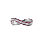 تحميل الصورة في عارض المعرض, Pink Lined Infinity Ring - HIBA JABER
