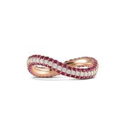 Pink Lined Infinity Ring - HIBA JABER