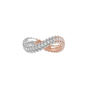 Pinki Bold Infinity Ring/ Dual Gold - HIBA JABER