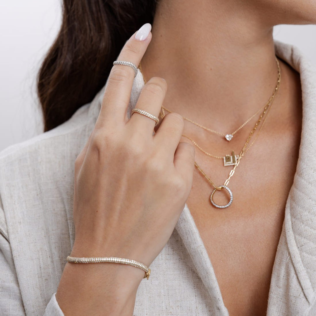 Pinki Bold Infinity Ring / Dual Gold - HIBA JABER