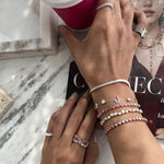 تحميل الصورة في عارض المعرض, Pinki Bold Infinity Ring Set in Diamonds - White - HIBA JABER
