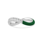 Load image into Gallery viewer, Pinki Femininity Infinity Bold Ring - Colored Enamel - HIBA JABER
