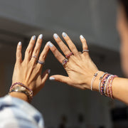 Pinki Femininity Infinity Bold Ring - Pink Enamel - HIBA JABER