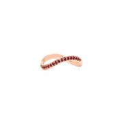 Pinki Thin Infinity Ring - Red Rubies - HIBA JABER
