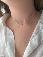 Load image into Gallery viewer, Plain Initial Hanging Necklace - HIBA JABER