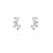 Quatro Baguette Diamond Earring - Single Piece - HIBA JABER