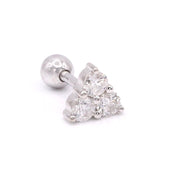 Quatro Diamond Bar Earring - HIBA JABER
