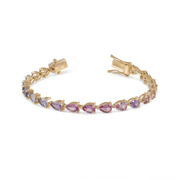 Rainbow Sapphire Pear Bracelet - HIBA JABER