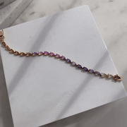 Rainbow Sapphire Pear Bracelet - HIBA JABER