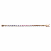 Rainbow Sapphire Pear Bracelet - HIBA JABER