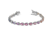 Rainbow Sapphire Pear Bracelet - Jumbo - HIBA JABER