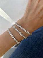عرض الصورة في المعرض، Round Diamond Tennis Bracelet / 0.24ct Each - HIBA JABER
