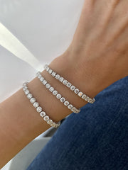 Round Diamond Tennis Bracelet / 0.24ct Each - HIBA JABER