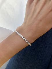 Round Diamond Tennis Bracelet / 0.30ct Each - HIBA JABER