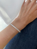 عرض الصورة في المعرض، Round Diamond Tennis Bracelet / 0.40ct Each - HIBA JABER