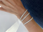 عرض الصورة في المعرض، Round Diamond Tennis Bracelet / 0.40ct Each - HIBA JABER