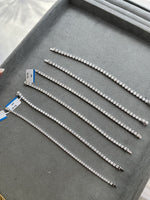 عرض الصورة في المعرض، Round Diamond Tennis Bracelet / 0.40ct Each - HIBA JABER