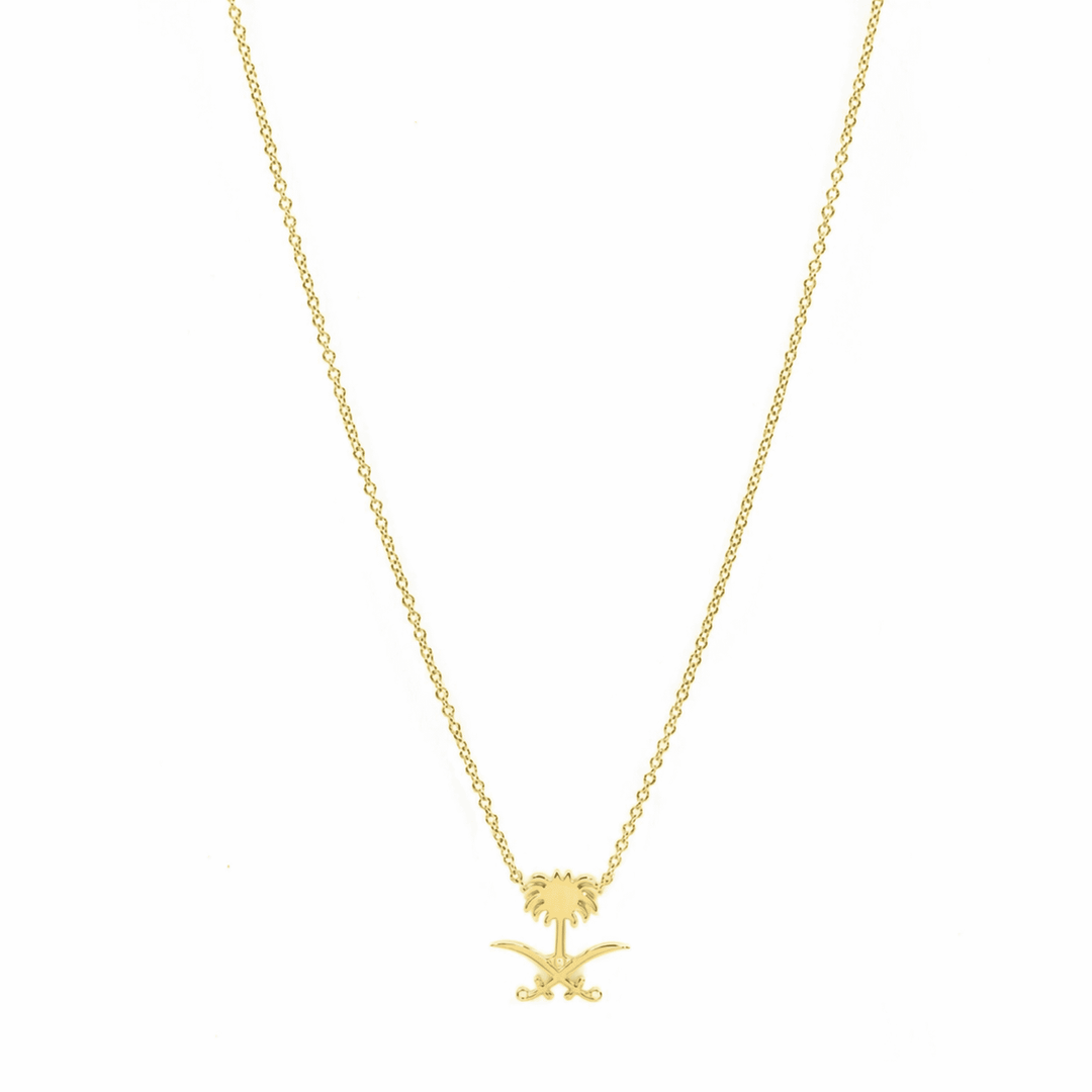 Saudi Emblem Necklace - HIBA JABER